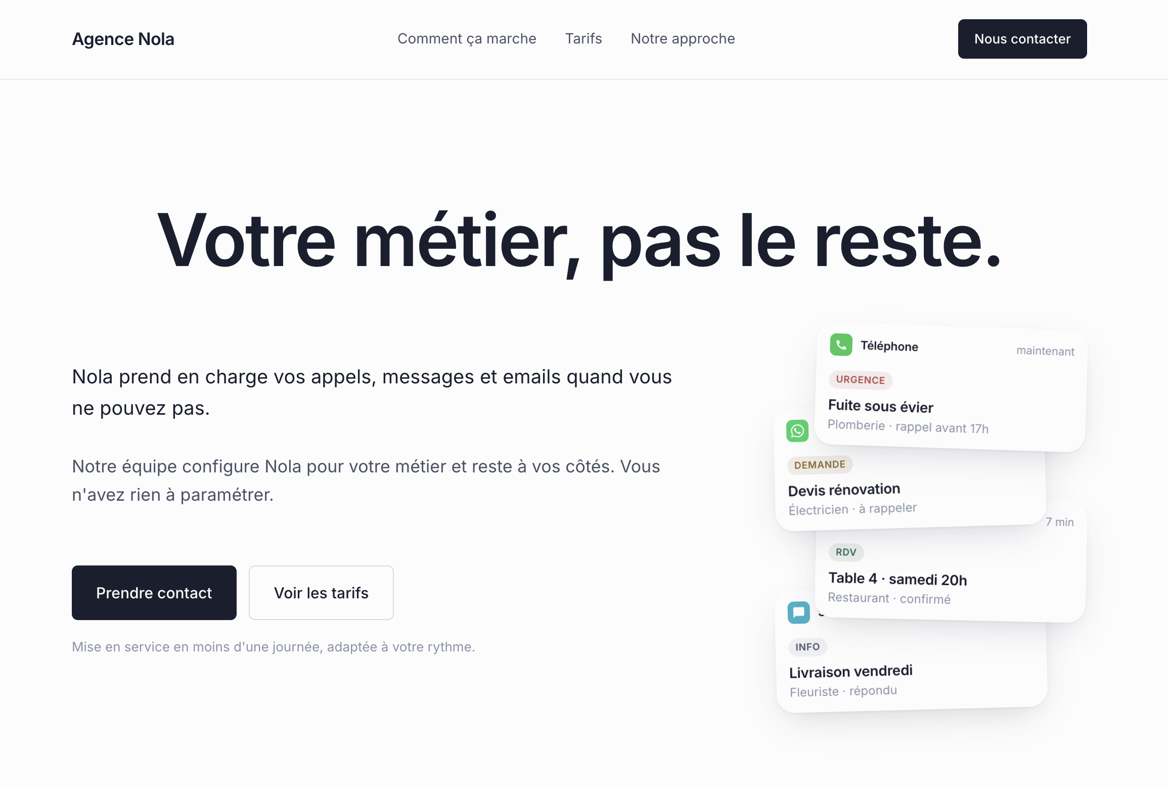 Nola — page d'accueil